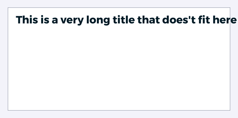 Social card with very long title that goes over the edge